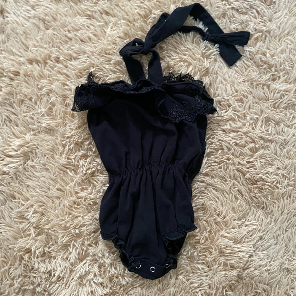 One of a kind halter romper